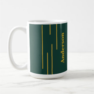 Smaragdgrüne Gold geometrische Custom-Mug Kaffeetasse