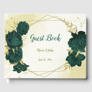 Smaragdgrüne Goldblume Gästebuch