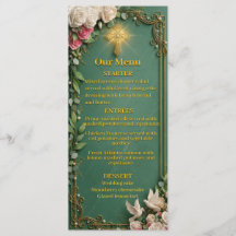 Smaragdgrüne Goldkreuz-Christliche Hochzeit