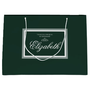 Smaragdgrüne große Geschenktasche Geschenktüte