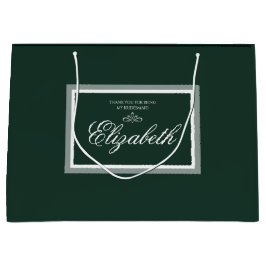 Smaragdgrüne große Geschenktasche Große Geschenktüte