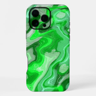 Smaragdgrüne Marmortextur Abstrakte Flüssige Maler iPhone 16 Pro Max Hülle