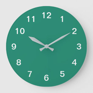 Smaragdgrüne minimalistische Acryl-Wanduhr Große Wanduhr
