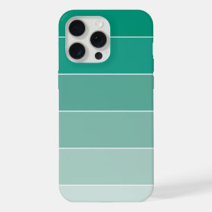 Smaragdgrüne Ombré-Streifen iPhone Hülle