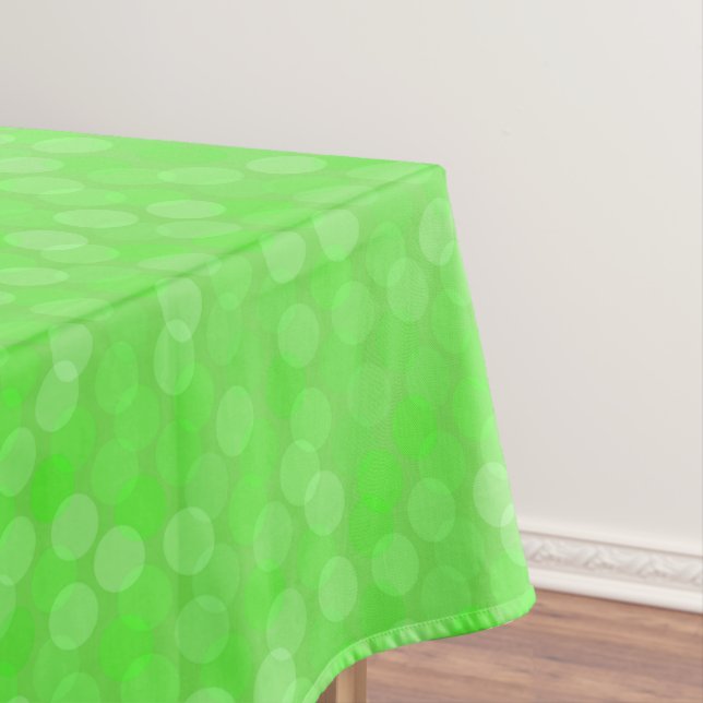 smaragdgrüne Punkte Tischdecke (Beispiel)
