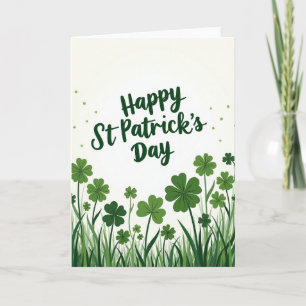 Smaragdgrüne St. Patricks-Karte Karte