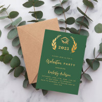 Smaragdgrüner Goldkranz 2025 Graduation Party