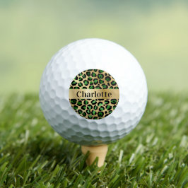 Smaragdgrüner Leopardenname Golfball