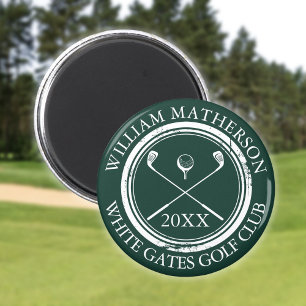 Smaragdgrüner Name und Clubname Datum Magnet