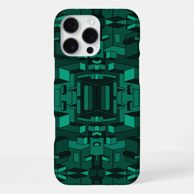 Smaragdgrüner Telefon Case iPhone Hülle (Rückseite)