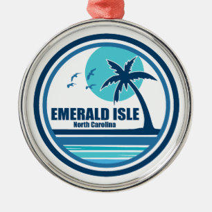 Smaragdinsel North Carolina Palme Vögel Ornament Aus Metall