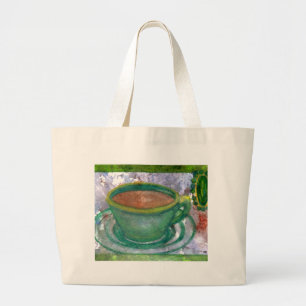Smaragdkaffee CricketDiane Kaffee-Kunst Jumbo Stoffbeutel