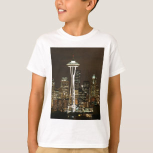 Smaragdraum-Nadel stadt-Seattles Washington T-Shirt