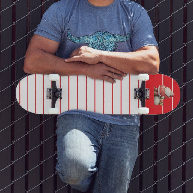 Smaragdrote Rücksendeadresse Skateboard (Außenbereich 3)