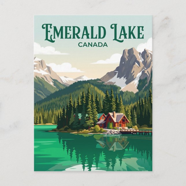 Smaragdsee Kanada Postkarte (Vorderseite)