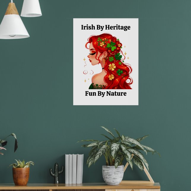 Smaragdverzauberung: Feiertag-Redhead Poster (Wohnzimmer 1)