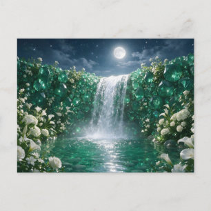Smaragdwasserfall Postkarte