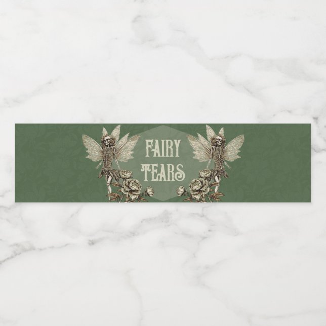 Smarald Enchanted Elixir Fee Wasserflaschenetikett (Einzelnes Label)