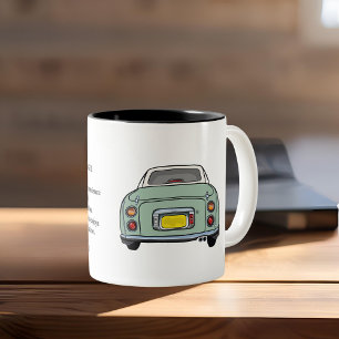 Smarald Green Figaro Auto Figarations Tokyo Zitat Zweifarbige Tasse