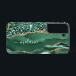 Smarald Green Gold Glitzer Marmor Ihren Namen anpa Samsung Galaxy Hülle<br><div class="desc">Personalisierter Individuelle Name Samsung Galaxy Hüllen oder iPhone Fälle mit Emerald Green Agate Gold Glitzer Geode Funkelnd Marble Moderne Design Handy Fälle - Ihr Geburtstag - Geburtstag - Geburtstag - Geburtstag oder Hochzeitsgeschenk - Fügen Sie Ihren Namen - Text oder Entfernen - Wählen Sie Schriftart / Größe / Farbe -...</div>