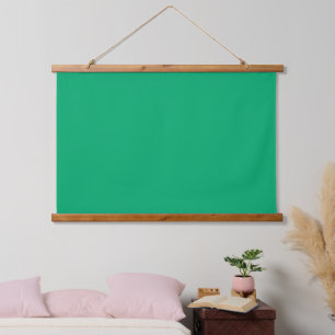 Smarald Green Hanging Wall Tapestry - Anpassbar Wandteppich Mit Holzrahmen