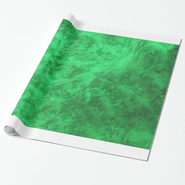Smarald Green Velvet Wrapping Paper Geschenkpapier (Ungerollt)