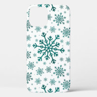 Smarald Green Weihnachtsschneeflocken auf Winter W
