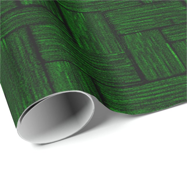 Smarald Lincoln Log Wrapping Paper Geschenkpapier (Rolleneckpunkt)