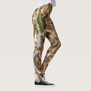 Smarald lizard Salamander auf Erden Leggings