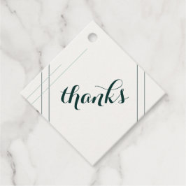 Smarald und Gold Art Deco Gastgeschenk Hochzeit Ta Geschenkanhänger