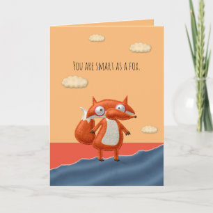 Smart as Fox Valentine Card Karte