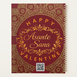 Smart Asante Sana Valentine Gold Art & Custom QR Planer