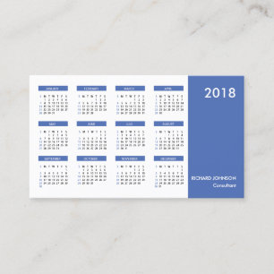 Smart Beruflich SImple Calendar Business Card Visitenkarte