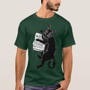 Smart Black Boho vier mit Augen Dämonenmagie-Katze T-Shirt