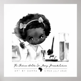 Smart Black Kid Poster