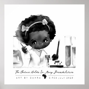 Smart Black Kid Poster