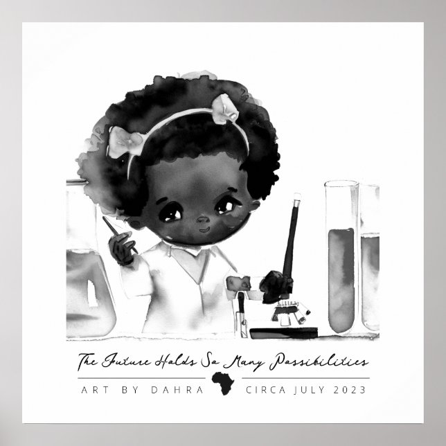 Smart Black Kid Poster (Vorne)