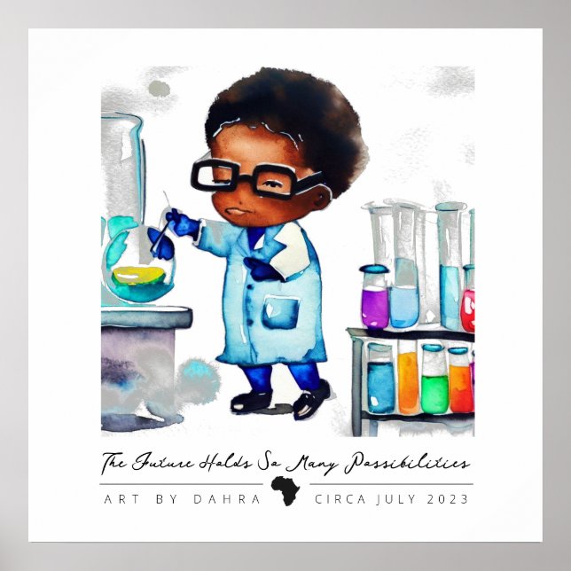 Smart Black Kid Poster (Vorne)