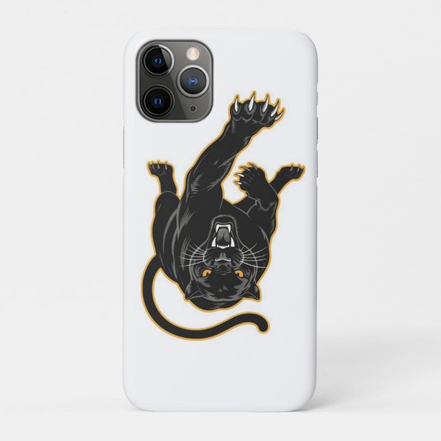 Smart Black Panthers iPhone Case (Rückseite)