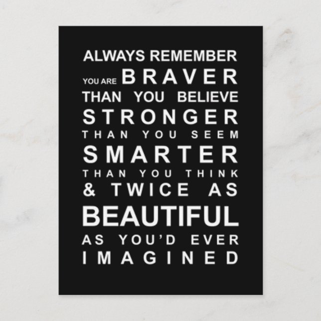 Smart bleibe postkarte (Vorderseite)