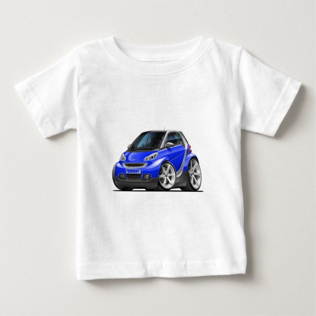 Smart Blue Car Baby T-shirt (Vorderseite)