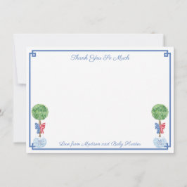 Smart Boxwood 4. Juli Hochzeit oder Babydusche Dankeskarte