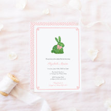 Smart Boxwood Bunny Rabbit Girl Baby Shower Party