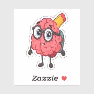 Smart Brain Back to School Sticker Sheet - Niedlic