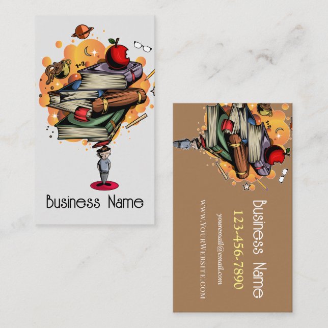 Smart buchen visitenkarte (Vorne/Hinten)