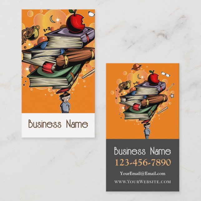 Smart buchen visitenkarte (Vorne/Hinten)