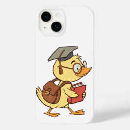 Smart Cartoon Duck Student Abschluss Case-Mate iPhone 14 Hülle