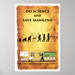 Smart Cavewoman: Wissenschaft und Rett der Menschh Poster