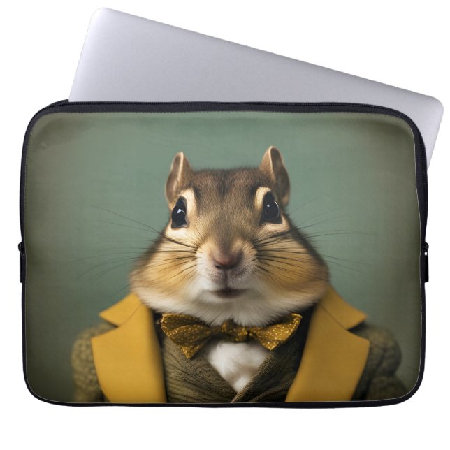Smart Chipmunk Laptopschutzhülle (Vorderseite)