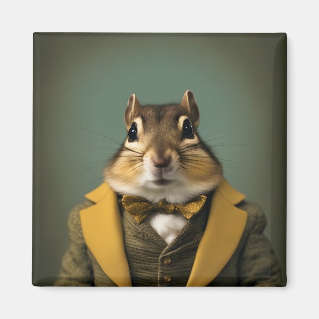 Smart Chipmunk Magnet (Vorne)